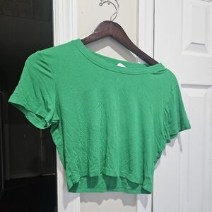 Green Women's Crop Top